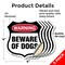 Signmission Dog Warning Shield Sign Beware Of Dogs, 4 inch X 4 inch, Vinyl Decal, 5PK SHI-D-5PACK-4-376 - alternate 5