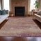 Homeroots 3' X 5' Merlot Beige And Blush Abstract Washable Indoor Outdoor Area Rug 630837 - alternate 1