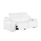 Homeroots 76in White and Silver Italian Leather Power Reclining Loveseat 633746 - alternate 6