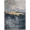 Homeroots 3' X 5' Blue Gray And Gold Abstract Washable Indoor Outdoor Area Rug 602993 - alternate 6