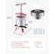 Vevor 3.96Gal/15L Fruit Wine Press Stainless Steel Manual Juice Maker Handle LD-BP1501 - alternate 5
