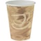 Dart Mistique Polycoated Hot Paper Cup, 12 oz., Printed, Brown, PK1000 412MSN-0029 - alternate 1