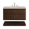 James Martin Vanities Allamari 36" Single Vanity, Sable w/ 3 CM Siberian Silestone Top D640-V36-SBL-WSFR - alternate 1