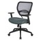 Space Seating 55 Series Professional Black AirGrid Back Managers Chair, Grey 5500-2M - alternate 7