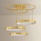Corbett Lighting Chiasso 3 Light Chandelier in Vintage Polished Brass Finish 537-38-VPB - alternate 3