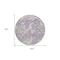 Homeroots 8' Lavender And Ivory Round Abstract Washable Indoor Outdoor Area Rug 600104 - alternate 7
