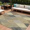 Homeroots 10' X 14' Brown Gold And Taupe Argyle Washable Indoor Outdoor Area Rug 613710 - alternate 1