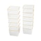 Martha Stewart Kerry 12 Pack Plastic Stackable Office Desk Drawer Organizers with Gold Trim, 3 x 3 BE-PB9052-G-12-CLRGLD-MS - alternate 1