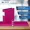 Davis Group Easyview Premium, Round Ring, Customizable, View Binder, (Pink, 2"), PK6 8413-43-06 - alternate 4