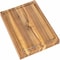 Happimess Eldridge Small 14"W x 10"D Handcrafted Acacia Wood Grain Thick Reversible Cutting Board w/Juice Gro CUT1003A - alternate 1