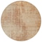 Homeroots 8' Terra Cotta And Copper Round Abstract Washable Indoor Outdoor Area Rug 587310 - alternate 4