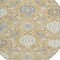 Homeroots 8' Gold Ivory And Gray Round Damask Washable Indoor Outdoor Area Rug 599414 - alternate 6