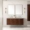James Martin Vanities Amberly 60" Double Vanity, Mid-Century Walnut, w/ 3 CM Siberian Silestone Top 670-V60D-WLT-3SFR - alternate 4