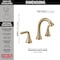 Delta Kayra Two Handle Widespread Pull-Down Bathroom Faucet Champagne Bronze 3533LF-CZPDMPU - alternate 3