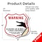 Signmission Alligator Warning Shield Sign Warning Al, 4 inch X 4 inch, Vinyl Decal, 2PK SHI-D-2PACK-4-359 - alternate 4