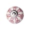 Homeroots Set of Eight Pink And White Ceramic Drawer Pull Knobs, 8PK 321694 - alternate 1