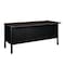 Regency Mesa Steel Double Pedestal Teacher's Office Desk 60in x 30in, Neo Walnut Top, Black Base 66266DPNWBK - alternate 2