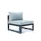 Leisuremod Chelsea 5-Pc Aluminum Sectional & Fire Pit Set, Weather-Resistant, 6-Person CSFBL-4LGR - alternate 5