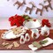 Gibson Home Perfect for Holidays Poinsettia 7 Piece Porcelain Serving Set in Red 99825.07R - alternate 5