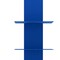 Homeroots 38" Blue Metal Six Shelf Modern Tower Bookcase 654137 - alternate 3