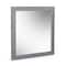 Homeroots 35" Gray Wood Framed Accent Mirror 510888 - alternate 2