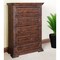 Homeroots 37" Chocolate Solid Wood Five Drawer Chest 524563 - alternate 5