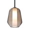 Besa Lighting Link Stem Pendant, Smoke/Opal, Black Finish, 1x9W LED 1TT-LINKSM-LED-BK - alternate 1