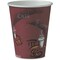 Dart Paper Hot Drink Cups in Bistro Design, 8 oz, Maroon, PK1000 378SI-0041 - alternate 1