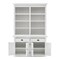 Homeroots 87" White Solid Wood Adjustable Four Tier Bookcase 397123 - alternate 8