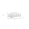 Homeroots 89" White Leather Sofa With Silver Legs 548986 - alternate 10