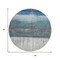 Homeroots 8' Blue And Gray Round Abstract Washable Indoor Outdoor Area Rug 632043 - alternate 3