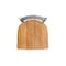 Holland Bar Stool Co 810 Contessa Stainless Steel 36in Swivel Bar Stool with Medium Maple Seat 81036SSMedMpl - alternate 3