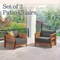 Alaterre Furniture Alaterre Barton Set of 2 Outdoor Patio Chairs with Cushions Natural Furniture Design 80-BARTON-CH2-G - alternate 4