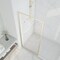 Anzzi Welle 74x34in Framed Fixed Shower Screen Door, Brushed Gold with 5/16in 8mm Tempered Clear Glass SD-AZ22-01BG - alternate 7