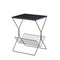 Homeroots 22" Black Faux Marble and Iron Sled End Table With Magazine Holder 543904 - alternate 5