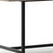 Homeroots 72" Gray and Black Solid Wood and Iron Frame Base Dining Table 640706 - alternate 4