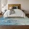 Homeroots 8' X 10' Light Blue And Ivory Abstract Washable Indoor Outdoor Area Rug 643550 - alternate 5