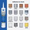 Ge Siliconized Acrylic Advanced Window & Door Sealant Clear 10 Oz. Cartridge 2863819 - alternate 2