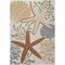 Homeroots 5' X 7' Ivory Orange and Blue Indoor Outdoor Area Rug 527629 - alternate 7