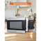 Commercial Chef Countertop Microwave, 1.1 Cubic Feet, Black With Stainless Steel Trim CHCM11100SSB - alternate 5