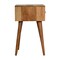 Homeroots 20" Light Brown Solid Wood One Drawer Nightstand 651816 - alternate 7