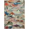 Homeroots 8' X 10' Green Teal Blue And Terra Cotta Abstract Washable Indoor Outdoor Area Rug 603128 - alternate 4