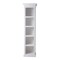 Homeroots 75" White Solid Wood Five Tier Bookcase 397663 - alternate 1