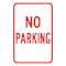 Sign Solutions Usa Parking Sign, 12 in W, Aluminum Sign, White DCS12DWT1218CUS00132 - alternate 1