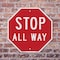Signmission Stop All Way, 6 Inch X 6 Inch, Plastic Sign OC-P-6-9 - alternate 3