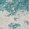 Homeroots 8' X 10' Teal Blue Ivory And Gray Abstract Washable Indoor Outdoor Area Rug 599523 - alternate 5
