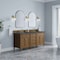 James Martin Vanities Brittany 72" Double Vanity, Pecan w/ 3 CM Parisien Bleu Silestone Top 655-V72-PCN-3PBL - alternate 6