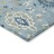 Homeroots 9' X 12' Sky Blue Ivory And Gold Damask Washable Indoor Outdoor Area Rug 599452 - alternate 3