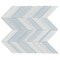 Apollo Tile White Blue 10.4 in x 10.4 in Glass Glossy, Matte Floor and Wall Mosaic Tile 3.76 sqft/case, 5PK APLICL8814A - alternate 1