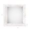 Homeroots 10" x 10" White Solid Wood Hanging Picture Frame 380309 - alternate 3